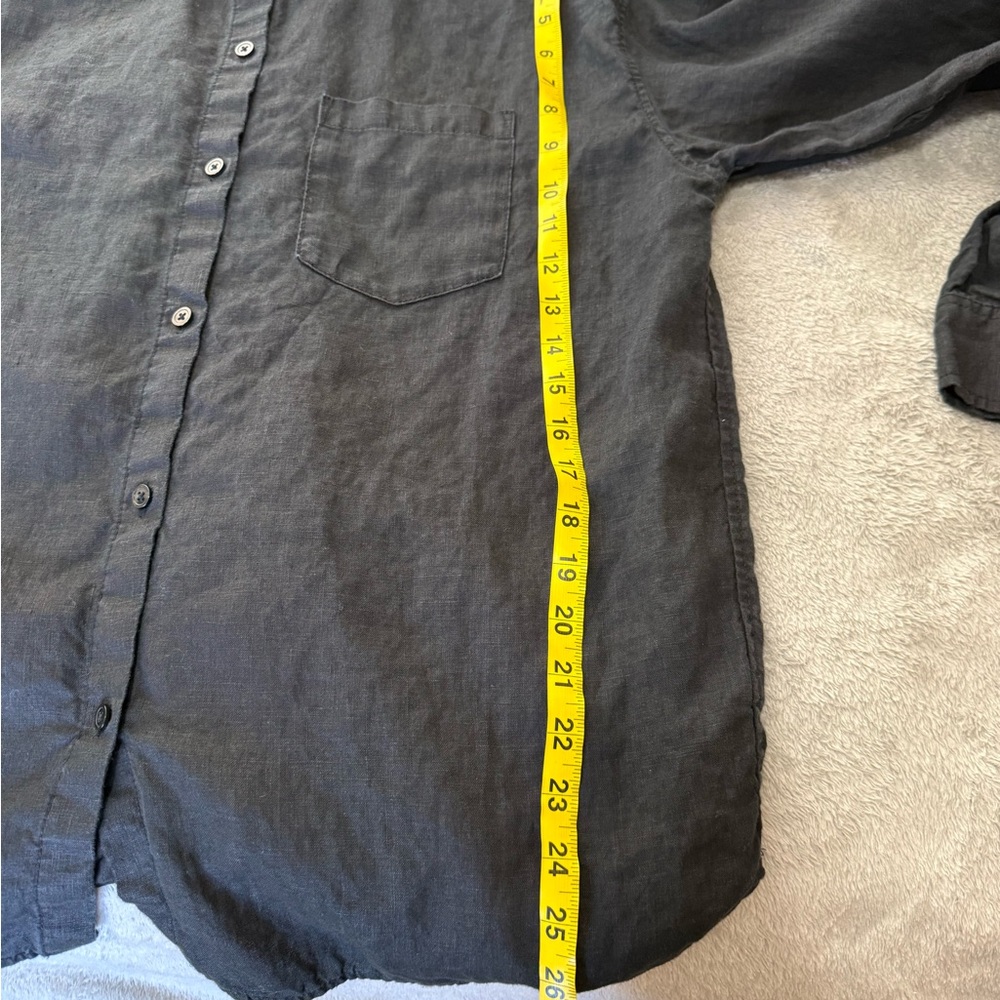 Athleta Classic Black Button Down Collared Shirt - image 9